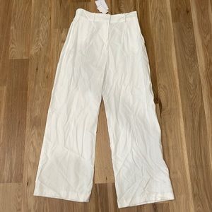 WAYF white trousers L NWT